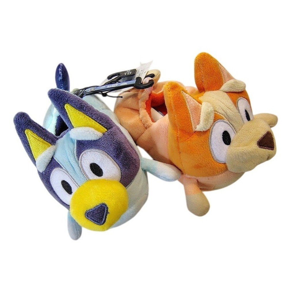 Bluey Bingo Slippers Kids Plush House Shoes Cartoon Character NWT‎ Sz 9/10